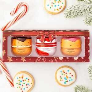 NIB Bee Balm Holiday Trio Lip Balm